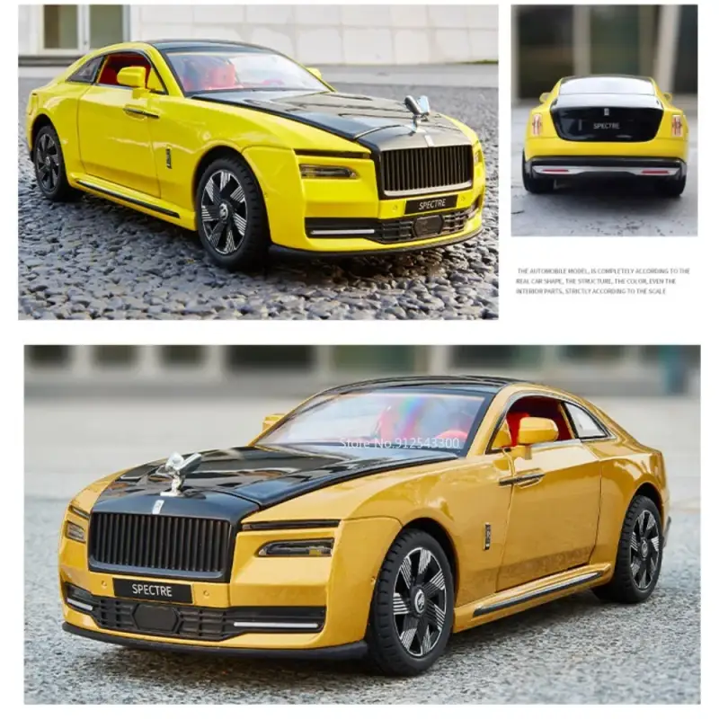 Rolls-Royce Spectre 1:24 Model Samochodu Metalowy Dźwięk i Światło