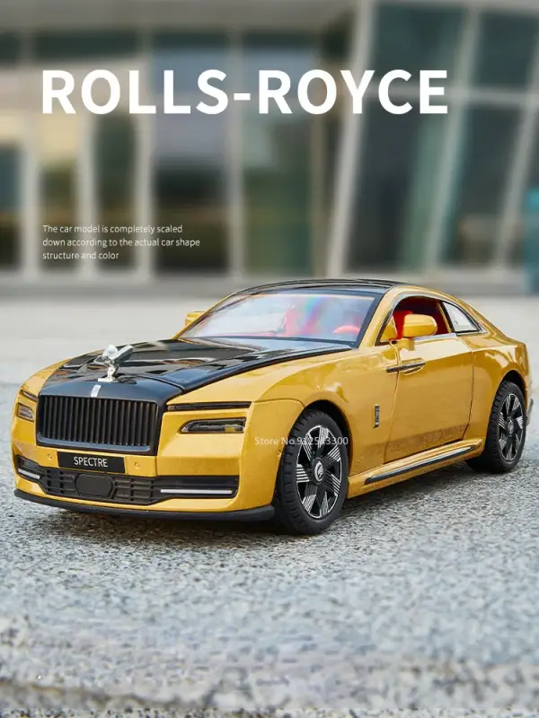 Rolls-Royce Spectre 1:24 Model Samochodu Metalowy Dźwięk i Światło