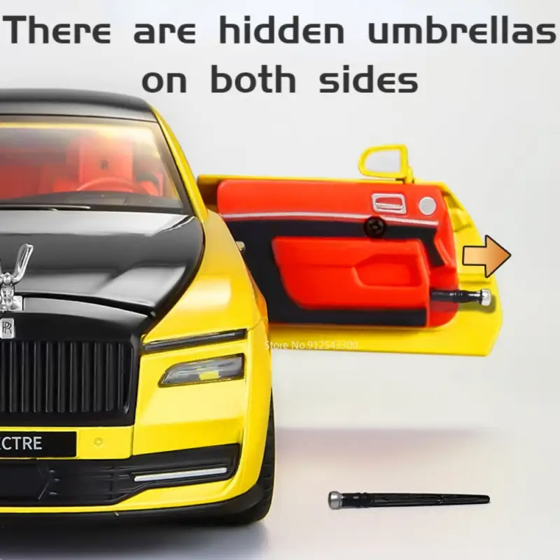 Rolls-Royce Spectre 1:24 Model Samochodu Metalowy Dźwięk i Światło