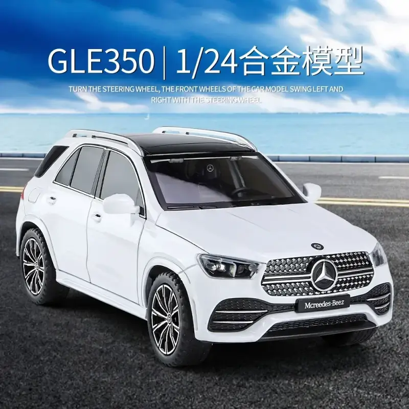 Mercedes-Benz GLE350 SUV 1:24 Model Samochodu Metalowy Dźwięk i Światło