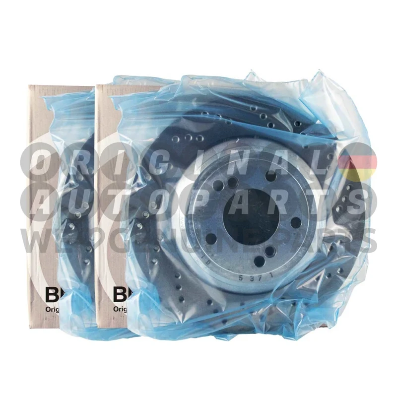 Genuine BMW Brake Discs Rotors Set rear left+right 328x20mm M3 E46 + CSL 34212282303 34212282304