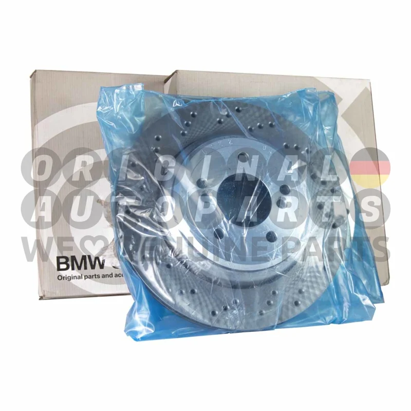 Genuine BMW Brake Discs Rotors Set rear left+right 328x20mm M3 E46 + CSL 34212282303 34212282304