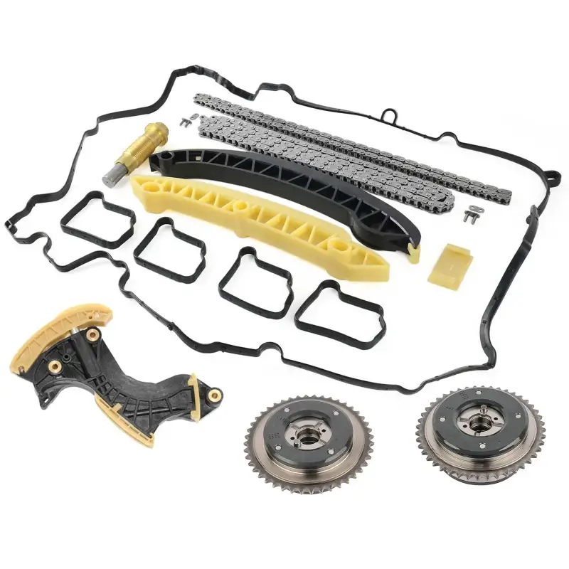 Zestaw Regulacji Wałka Rozrządu i Łańcucha z Napinaczem dla Mercedes-Benz W203 W204 W211 C 180 200 E 200 1.8 M271