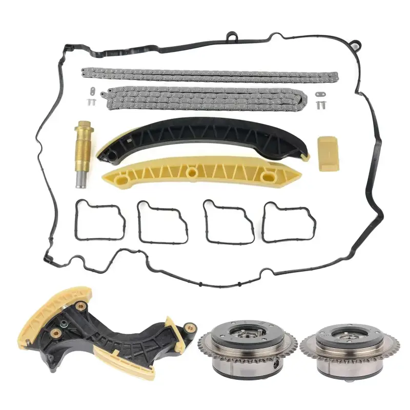 Zestaw Regulacji Wałka Rozrządu i Łańcucha z Napinaczem dla Mercedes-Benz W203 W204 W211 C 180 200 E 200 1.8 M271