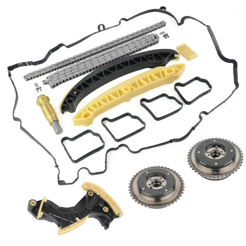 Zestaw Regulacji Wałka Rozrządu i Łańcucha z Napinaczem dla Mercedes-Benz W203 W204 W211 C 180 200 E 200 1.8 M271