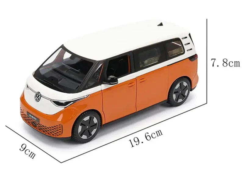 Volkswagen ID.Buzz 2023 1:24 Model Samochodu Metalowy