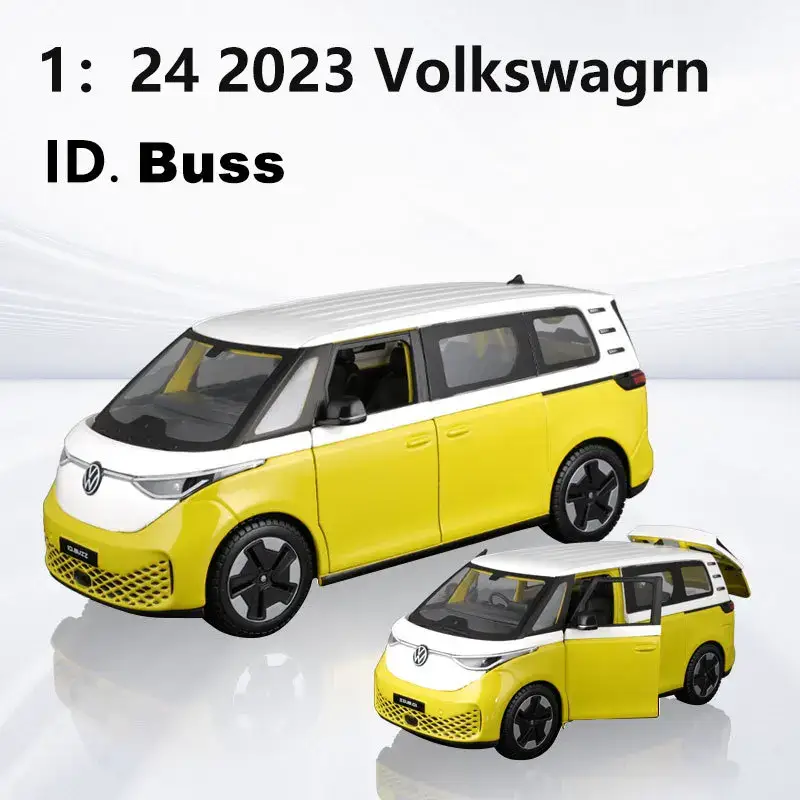 Volkswagen ID.Buzz 2023 1:24 Model Samochodu Metalowy