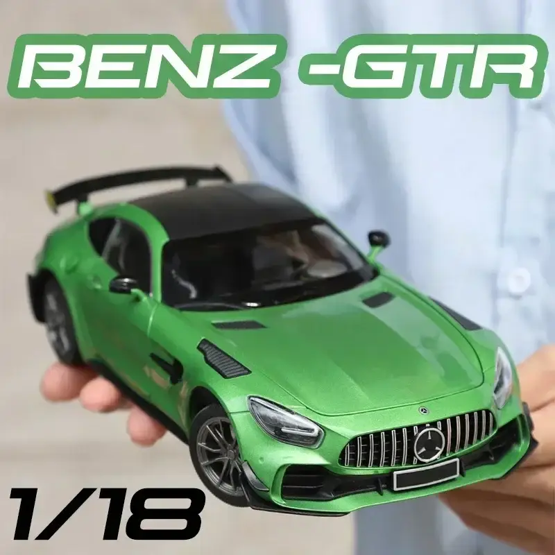 Mercedes-AMG GTR 1:18 Model Samochodu Metalowy Dźwięk i Światło
