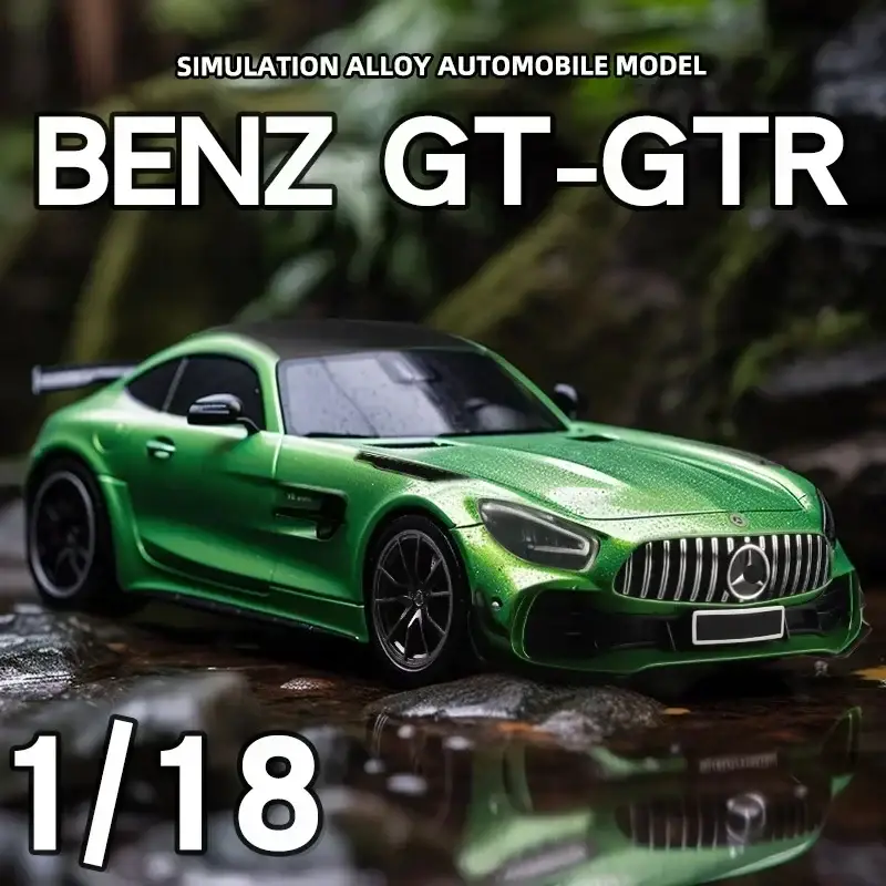 Mercedes-AMG GTR 1:18 Model Samochodu Metalowy Dźwięk i Światło