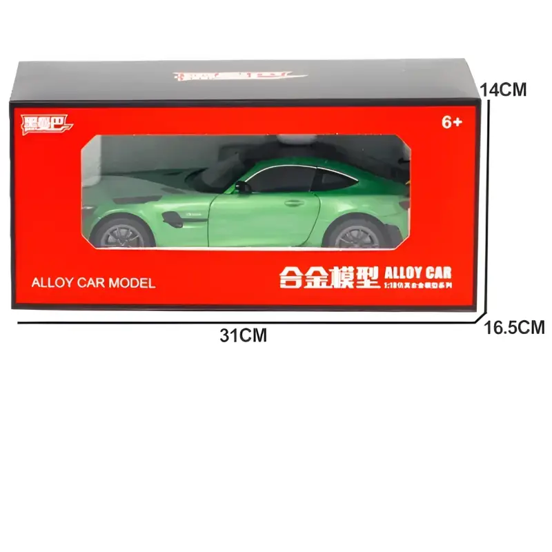 Mercedes-AMG GTR 1:18 Model Samochodu Metalowy Dźwięk i Światło