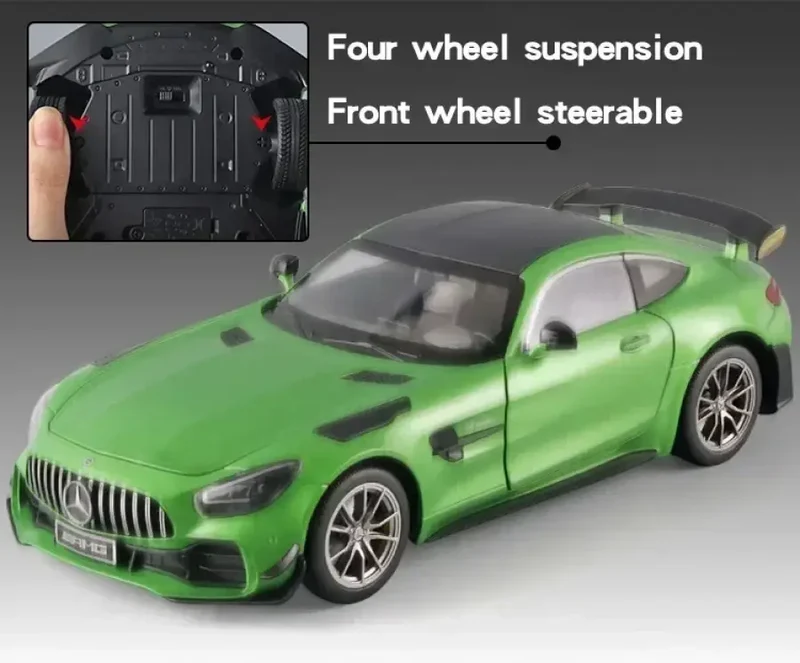 Mercedes-AMG GTR 1:18 Model Samochodu Metalowy Dźwięk i Światło
