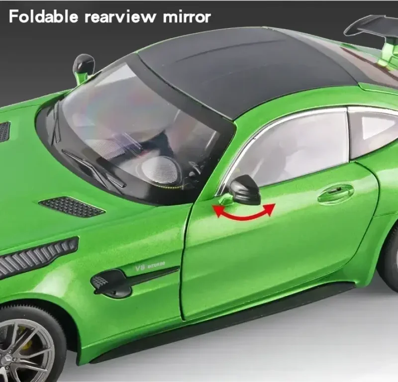 Mercedes-AMG GTR 1:18 Model Samochodu Metalowy Dźwięk i Światło