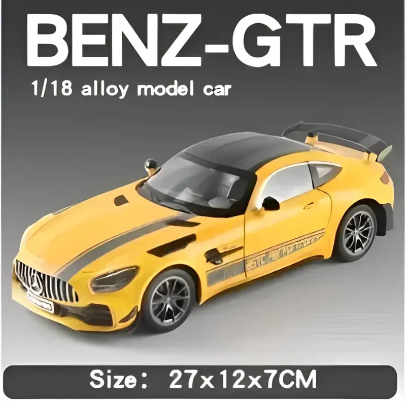 Mercedes-AMG GTR 1:18 Model Samochodu Metalowy Dźwięk i Światło