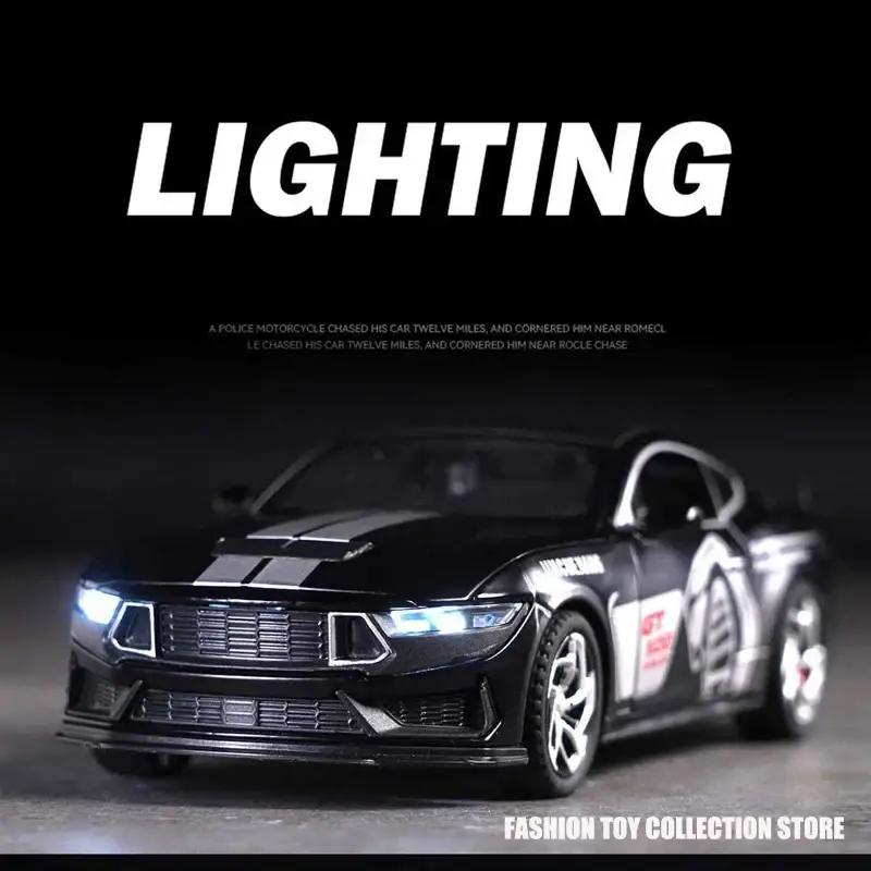 Ford Mustang GT500 1:32 Model Samochodu Metalowy Dźwięk i Światło Fast & Furious