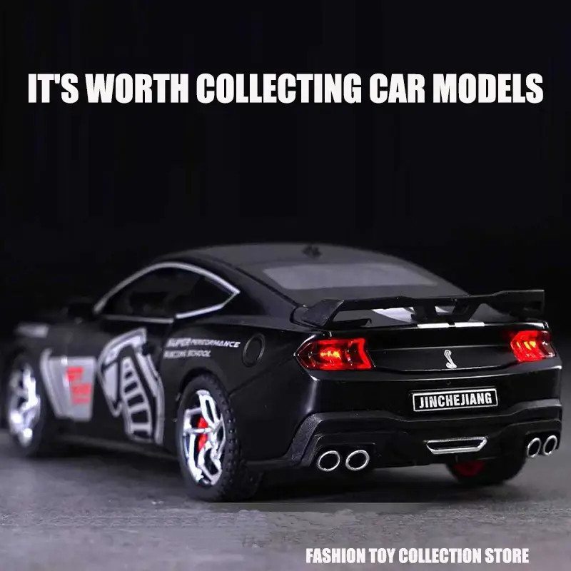 Ford Mustang GT500 1:32 Model Samochodu Metalowy Dźwięk i Światło Fast & Furious