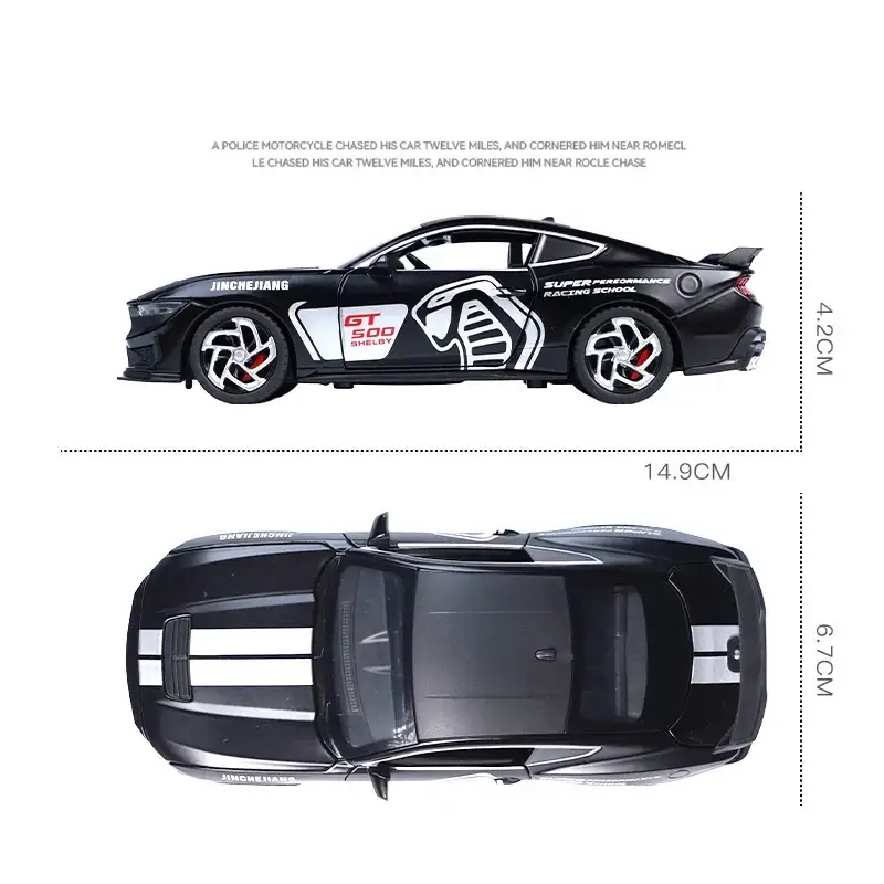 Ford Mustang GT500 1:32 Model Samochodu Metalowy Dźwięk i Światło Fast & Furious