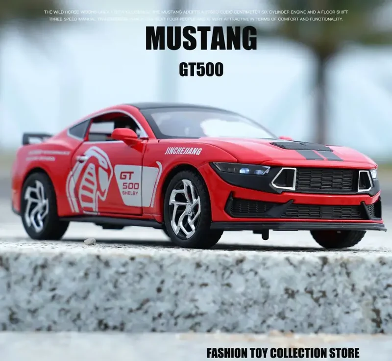 Ford Mustang GT500 1:32 Model Samochodu Metalowy Dźwięk i Światło Fast & Furious