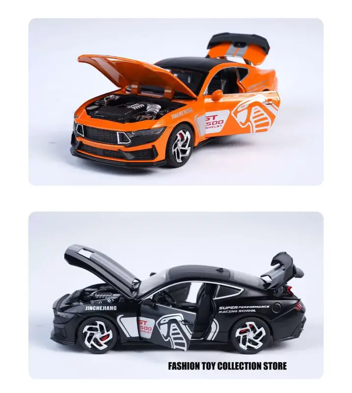 Ford Mustang GT500 1:32 Model Samochodu Metalowy Dźwięk i Światło Fast & Furious