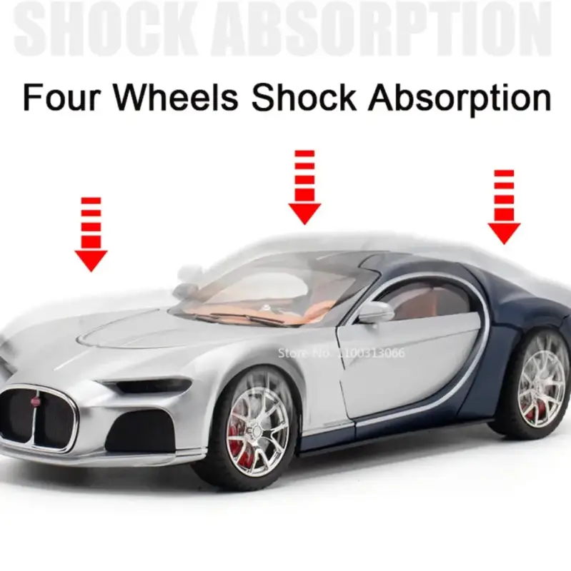 Bugatti Atlantic 1:24 Model Samochodu Metalowy Dźwięk i Światło