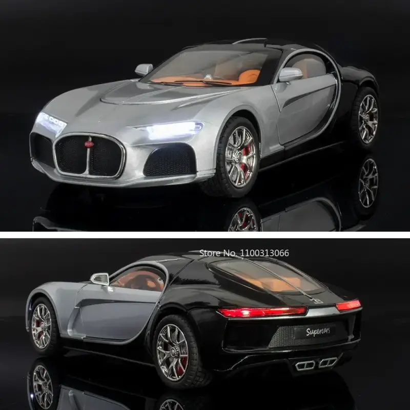 Bugatti Atlantic 1:24 Model Samochodu Metalowy Dźwięk i Światło