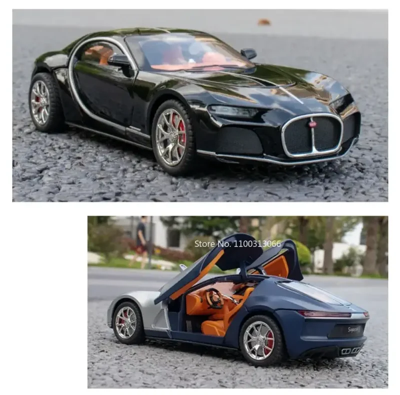Bugatti Atlantic 1:24 Model Samochodu Metalowy Dźwięk i Światło