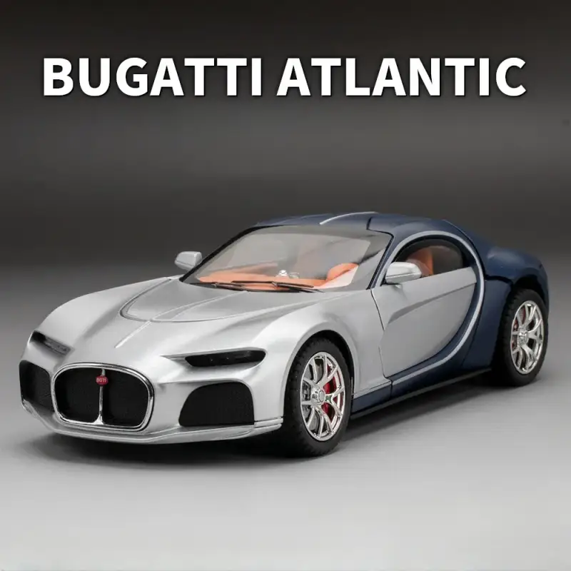 Bugatti Atlantic 1:24 Model Samochodu Metalowy Dźwięk i Światło
