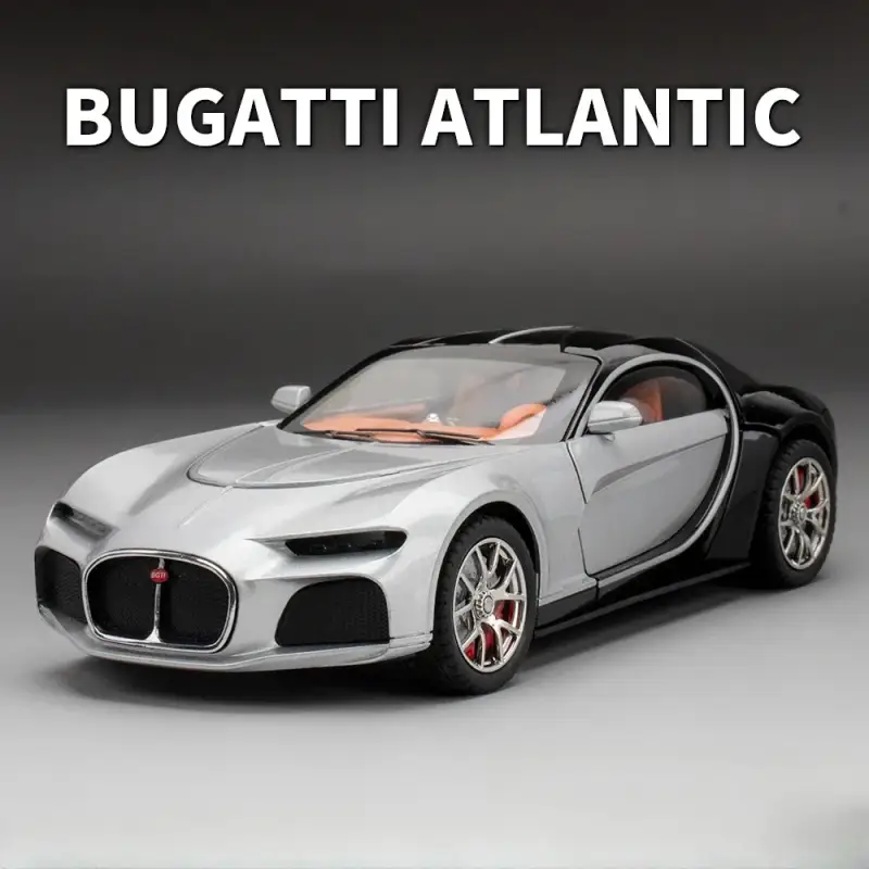 Bugatti Atlantic 1:24 Model Samochodu Metalowy Dźwięk i Światło