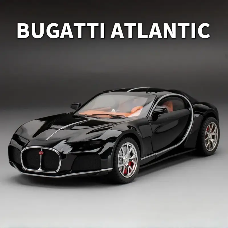 Bugatti Atlantic 1:24 Model Samochodu Metalowy Dźwięk i Światło