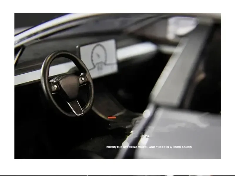 Tesla Model 3 Model Y 1:24 Model Samochodu Metalowy Dźwięk i Światło