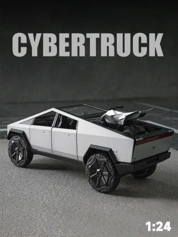 Tesla Cybertruck 1:24 Model Samochodu Metalowy