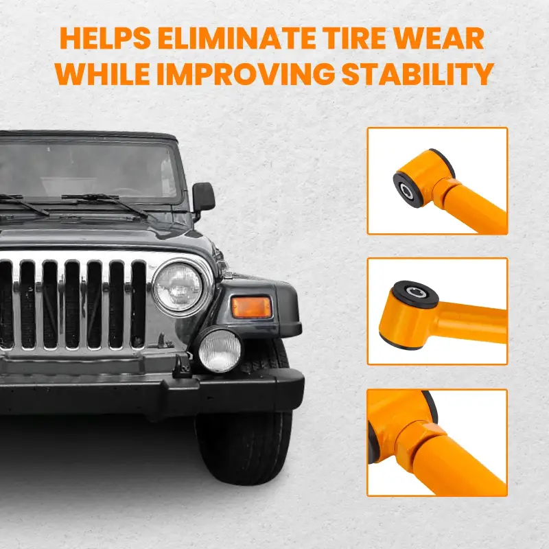Zestaw 2x Regulowanych Wahaczy Dolnych do Jeep Wrangler TJ (1997-2006)
