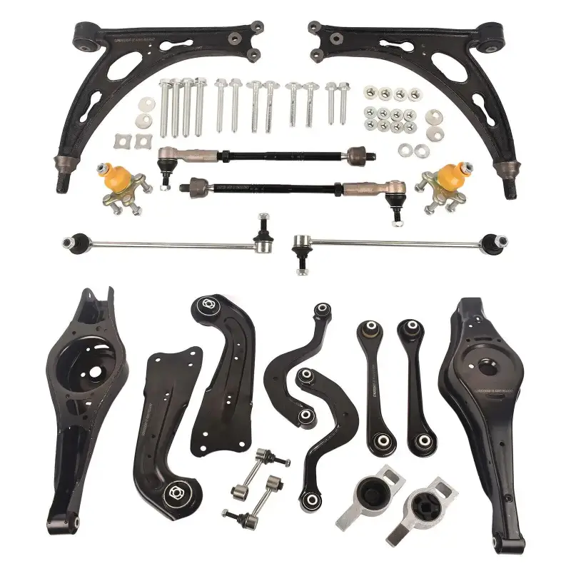 Zestaw Wzmocnionych Ramion Zawieszenia Przedniego Tylnego Volkswagen VW Golf 5 6 Audi A3 Q3 TT 1K0505323H 1K0505323N 1K0505311S