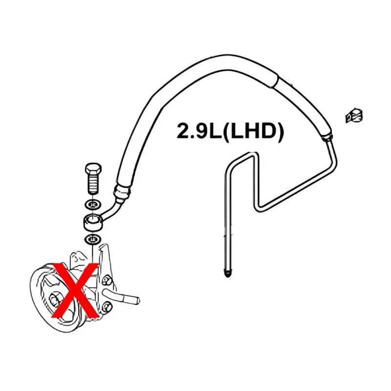 Wąż Hydrauliczny Pompy Wspomagania dla Hyundai Terracan 2.9 CRDI 57520H1551