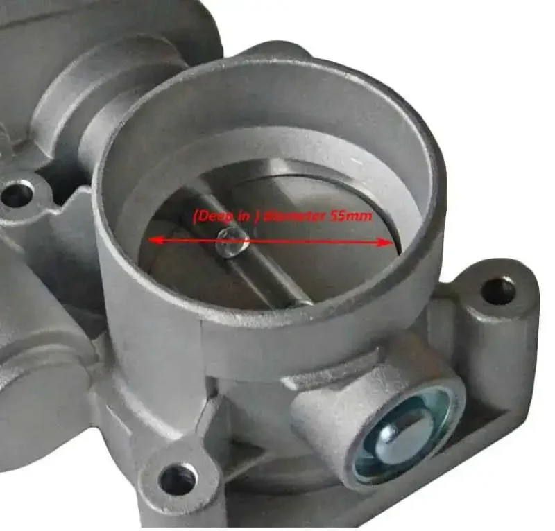 55mm Zawór Przepustnicy do Ford Focus II C-MAX Mondeo IV Fiesta V ST150 1.8 2.0L 1537636 4M5G9F991FA