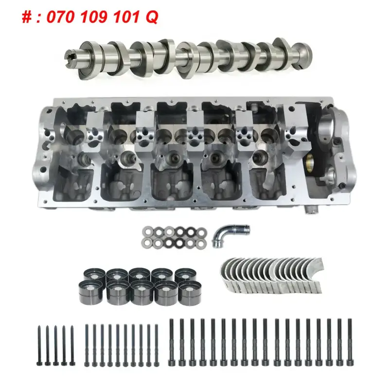 Cylinder Głowicy z Wałkiem Rozrządu i Zaworami do Volkswagen VW Multivan Transporter V T5 Touareg 2.5 TDI 070109101Q 070103673A