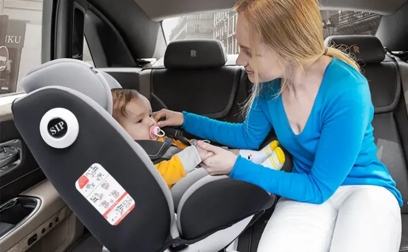 Fotelik Samochodowy 360° Rotacyjny z ISOFIX Grupa 0+1/2/3 9-36 Kg 5-punktowy Pas Bezpieczeństwa