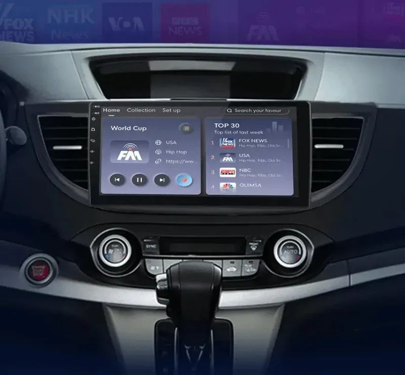 Radio Android do Honda CR-V IV (2012-2016) CarPlay Android Auto 4G WiFi GPS DSP