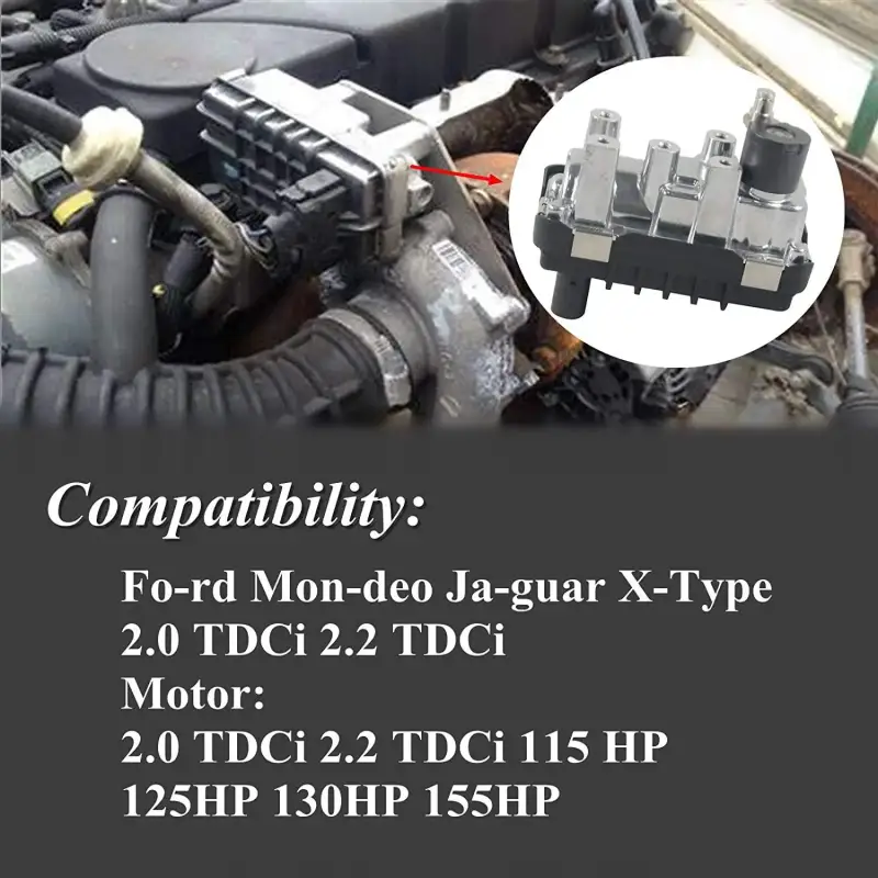 G-221 Elektryczny Siłownik Turbosprężarki Ford Mondeo Jaguar X-Type 2.0 2.2 TDCi 130HP