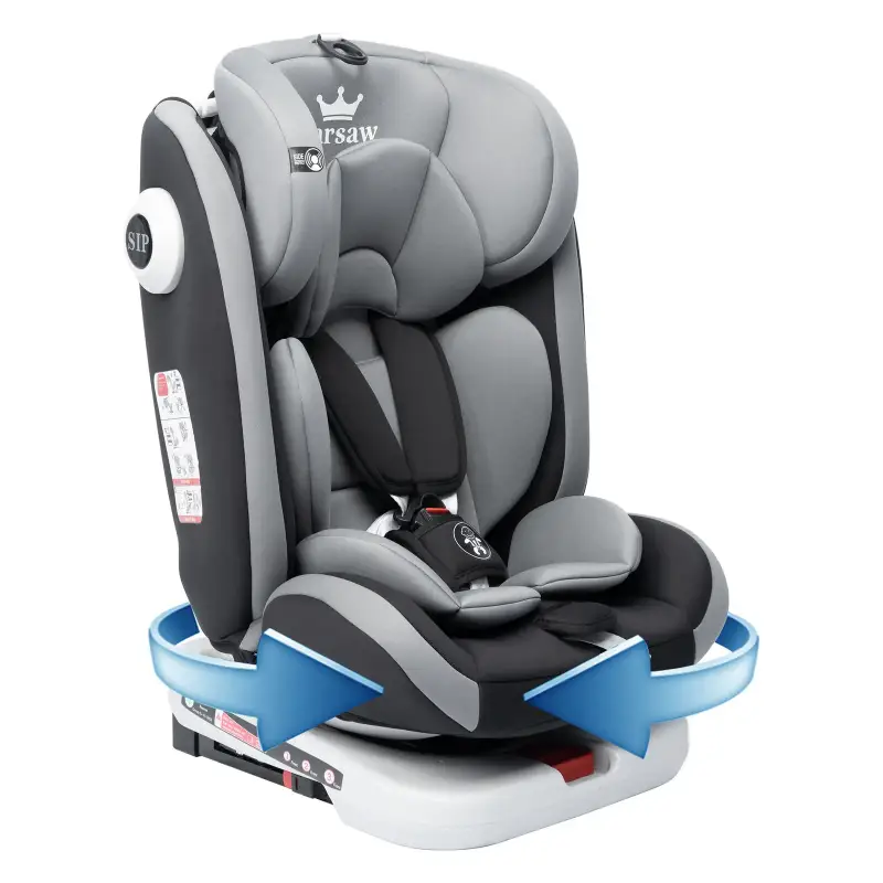 Fotelik Samochodowy KL005 360° Rotacyjny ECE ISOFIX 9-36 Kg