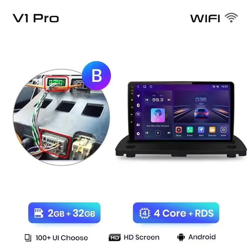 Radio Android do Volvo XC90 (2004-2014) CarPlay Android Auto 4G WiFi GPS DSP