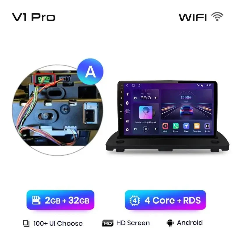 Radio Android do Volvo XC90 (2004-2014) CarPlay Android Auto 4G WiFi GPS DSP