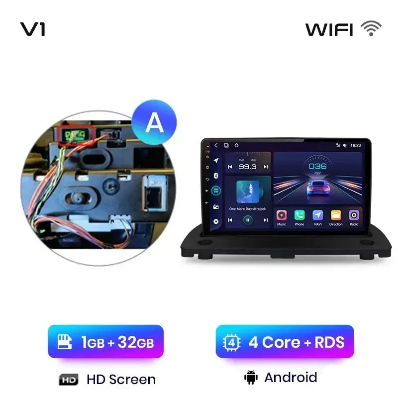 Radio Android do Volvo XC90 (2004-2014) CarPlay Android Auto 4G WiFi GPS DSP