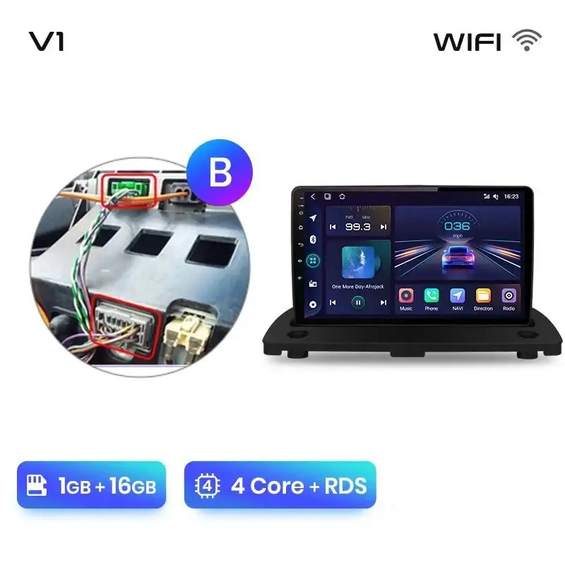 Radio Android do Volvo XC90 (2004-2014) CarPlay Android Auto 4G WiFi GPS DSP