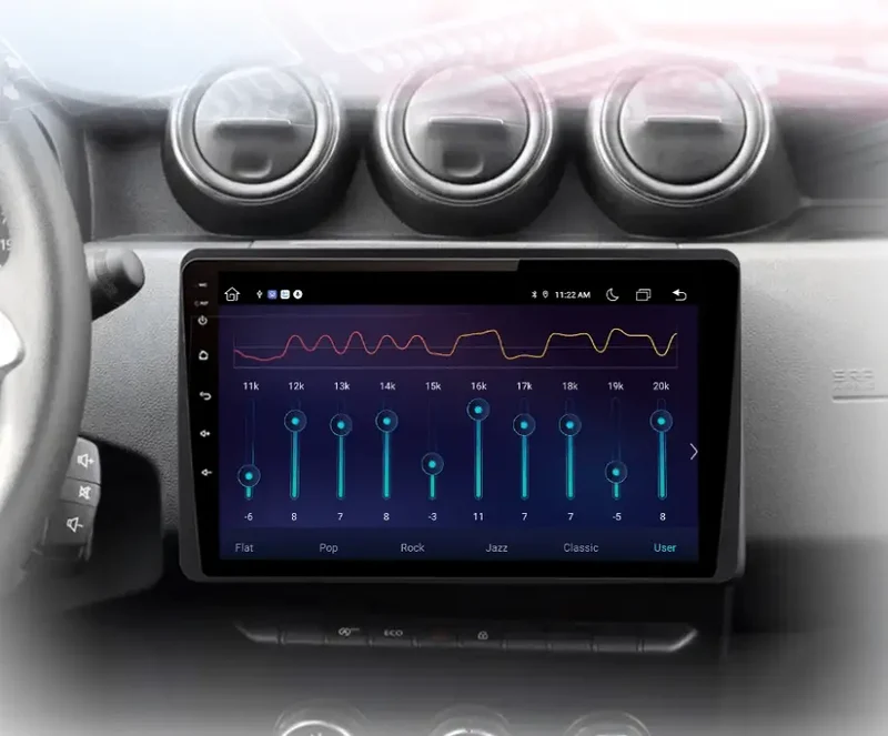 Radio Android do Renault Duster Dacia Duster Dacia Arkana (2019-2021) CarPlay Android Auto 4G WiFi GPS DSP