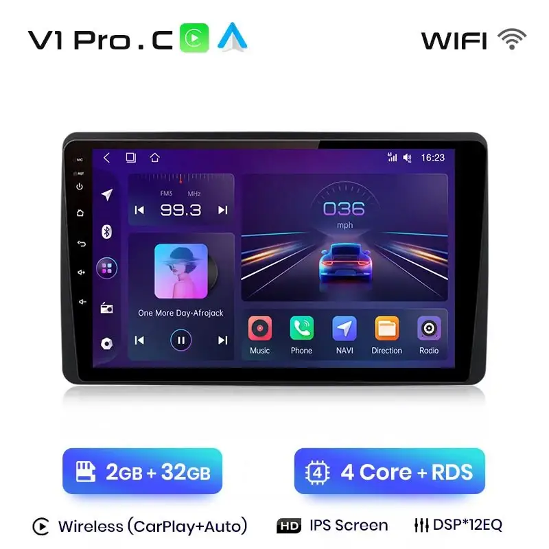 Radio Android do Renault Duster Dacia Duster Dacia Arkana (2019-2021) CarPlay Android Auto 4G WiFi GPS DSP