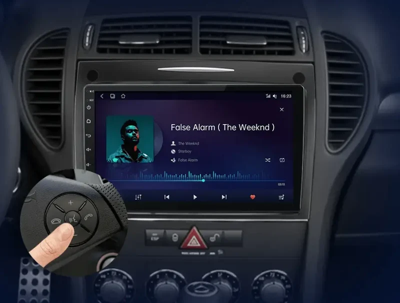 Radio Android do Mercedes-Benz SLK R171 (2004-2011) CarPlay Android Auto 4G WiFi GPS DSP