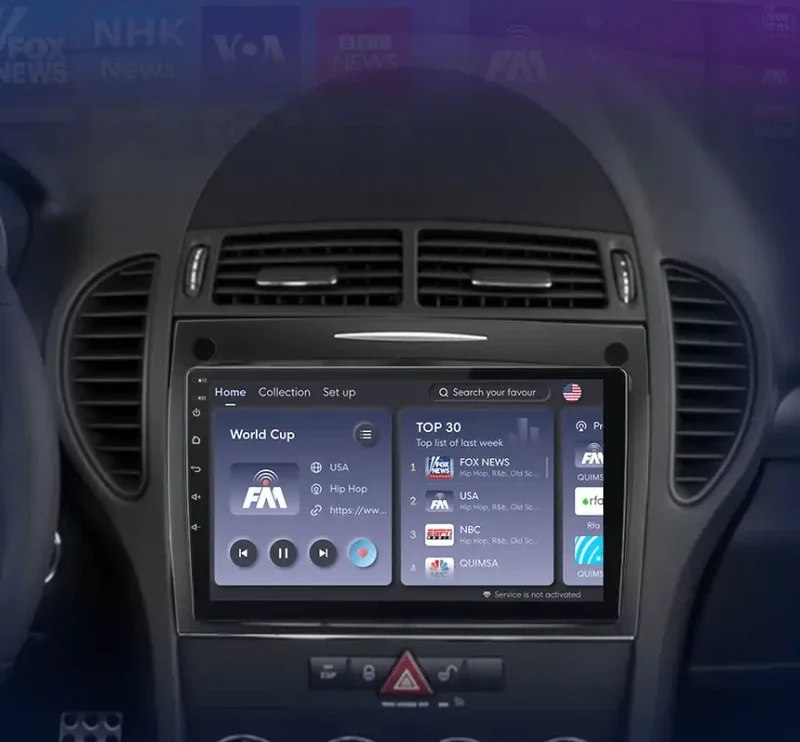 Radio Android do Mercedes-Benz SLK R171 (2004-2011) CarPlay Android Auto 4G WiFi GPS DSP