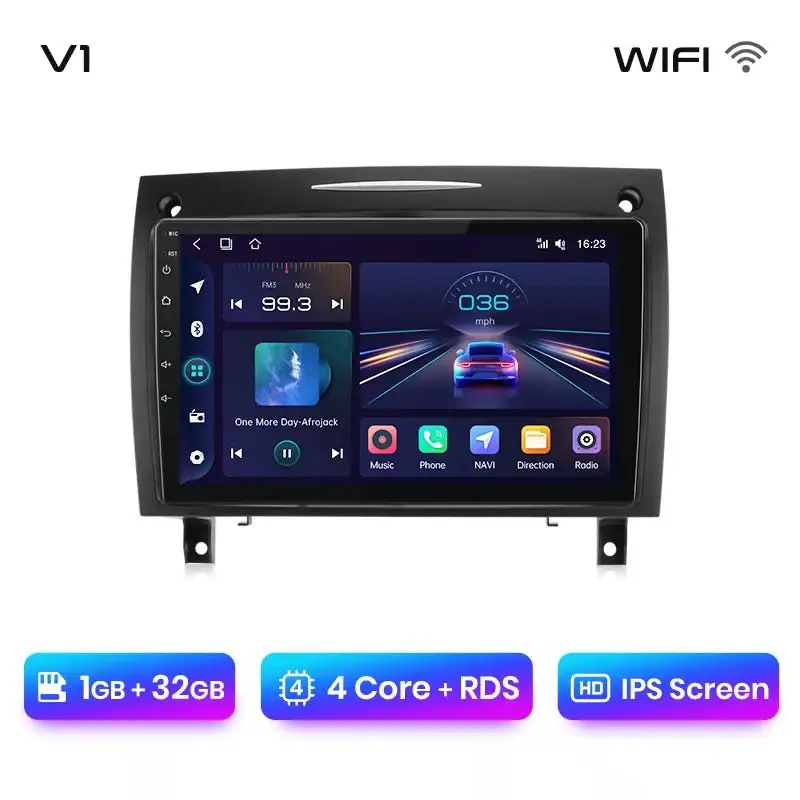 Radio Android do Mercedes-Benz SLK R171 (2004-2011) CarPlay Android Auto 4G WiFi GPS DSP