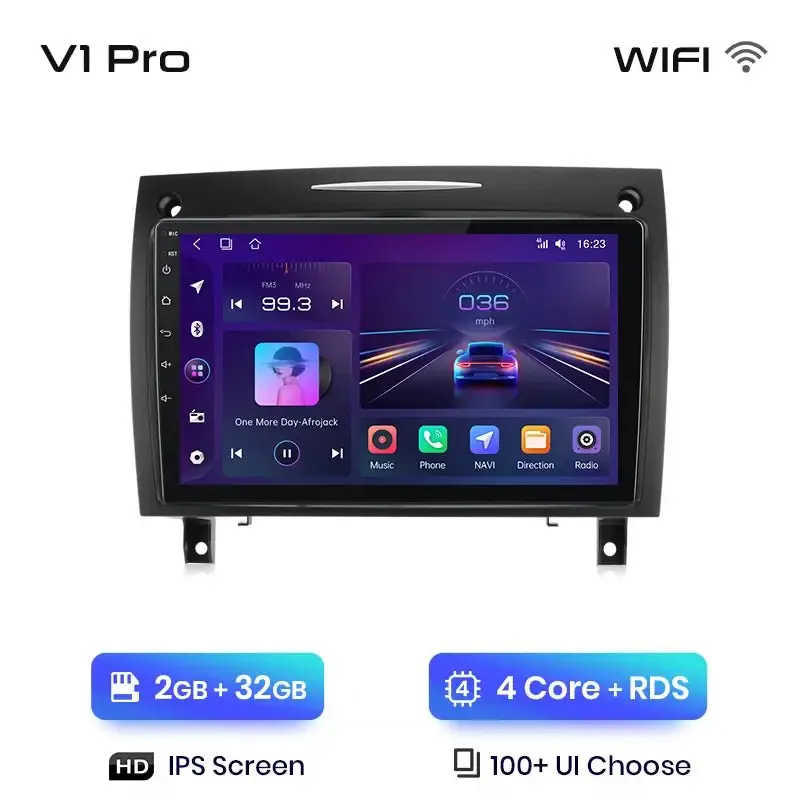 Radio Android do Mercedes-Benz SLK R171 (2004-2011) CarPlay Android Auto 4G WiFi GPS DSP