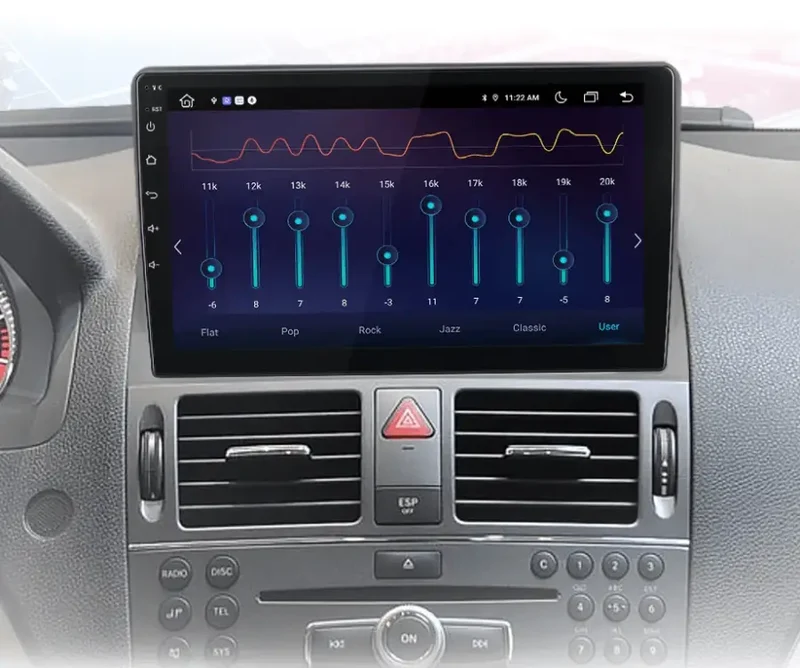 Radio Android do Mercedes-Benz C-Class W204 S204 (2006-2011) CarPlay Android Auto 4G WiFi GPS DSP
